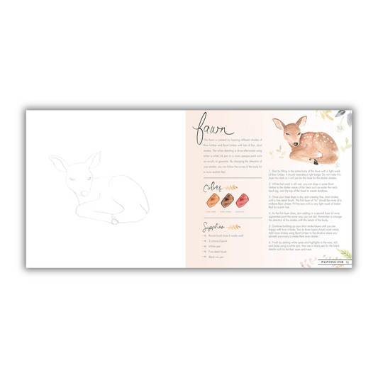 Watercolor With Me in the Forest (Spiral Bound) - Chickadees Wooden Toys