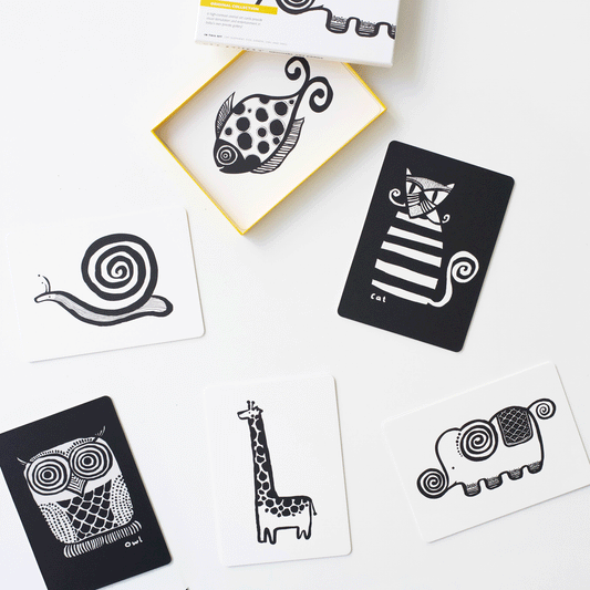 Art Cards for Baby - Original Collection - Chickadees Wooden Toys
