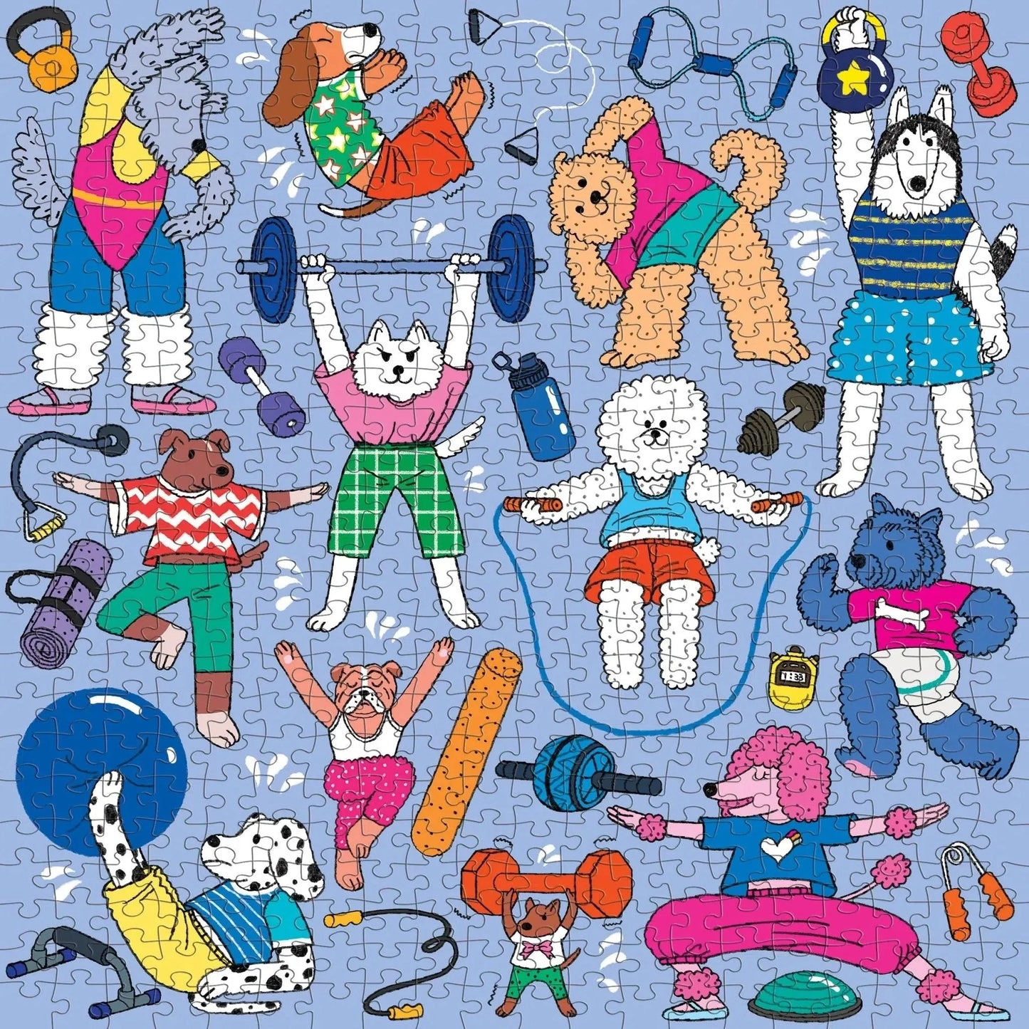 Well-Trained Dogs 500 Piece Jigsaw Puzzle Mudpuppy