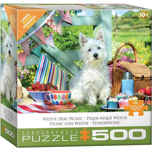 Westie Dog Picnic 500 Piece Jigsaw Puzzle Eurographics