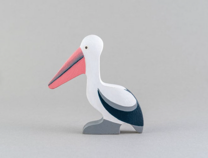 Mikheev Handmade Wood Pelican Statue