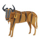 Wildebeest 3D Cardboard Model Kit Fridolin