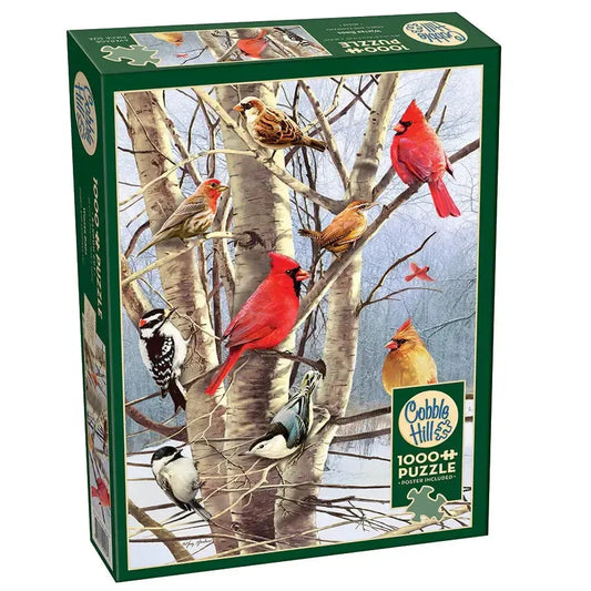 Winter Birds 1000 Piece Jigsaw Puzzle Cobble Hill