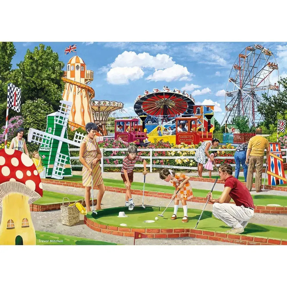 Wish You Were Here Set of 4 500 Piece Jigsaw Puzzles Gibsons