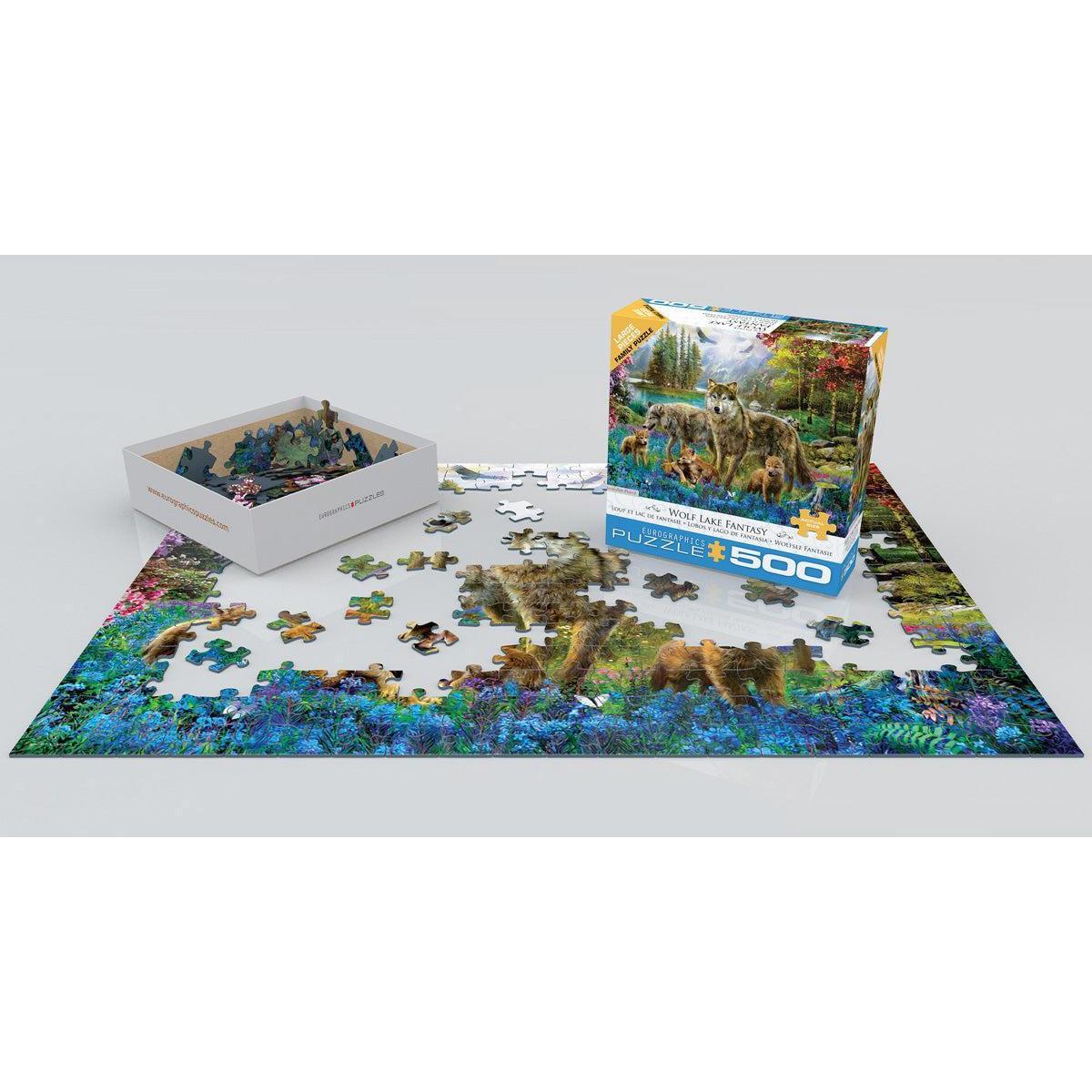 Wolf Lake Fantasy 500 Piece Jigsaw Puzzle Eurographics