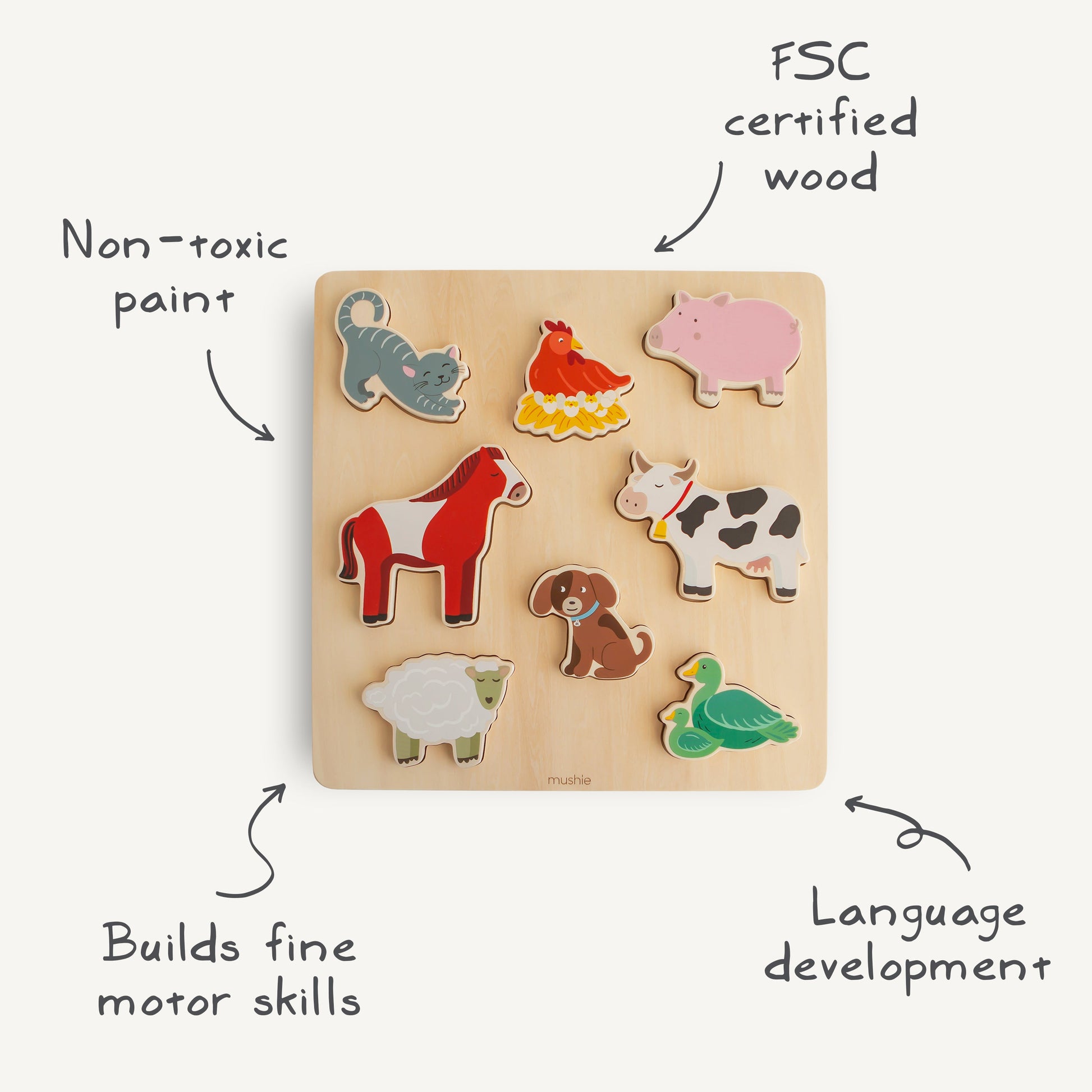 Wooden Puzzle - Chickadees Wooden Toys