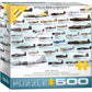 World War 2 Aircraft 500 Piece Jigsaw Puzzle Eurographics