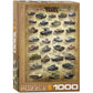 World War 2 Tanks 1000 Piece Jigsaw Puzzle Eurographics