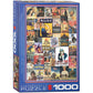World War I & II Vintage Posters 1000 Piece Jigsaw Puzzle Eurographics