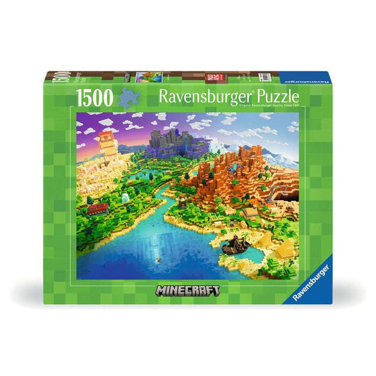 World of Minecraft 1500 Piece Jigsaw Puzzle Ravensburger