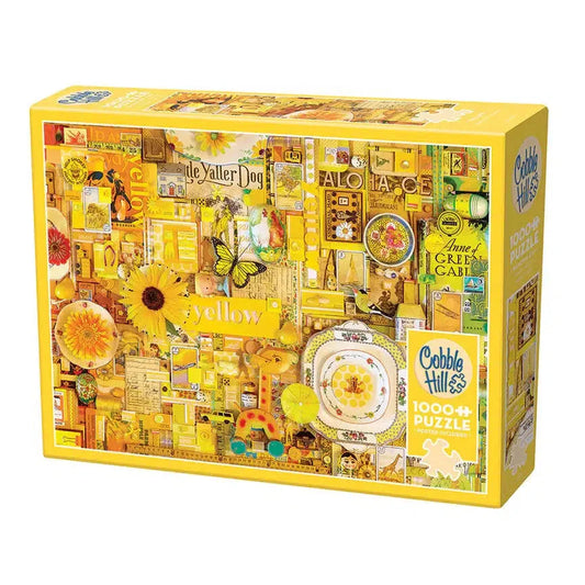 Yellow 1000 Piece Jigsaw Puzzle Cobble Hill