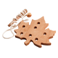 Montessori Wooden Lacing Toy — Leaf Set of 3