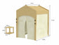 Ash Kids Play Tent & Desk Set | Adjustable Wooden Learning Tent with Desk, Chair & Chalkboard