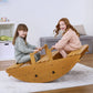 Banyan Jumbo Rocker & Climber | 2-in-1 Wooden Climbing Arch and Rocking Boat for Kids, Indoor & Outdoor - Chickadees Wooden Toys