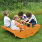 Banyan Jumbo Rocker & Climber | 2-in-1 Wooden Climbing Arch and Rocking Boat for Kids, Indoor & Outdoor - Chickadees Wooden Toys