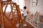 Chestnut | 8-in-1 Foldable Wooden Jungle Gym for Toddlers, Indoor or Outdoor