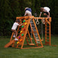 Chestnut | 8-in-1 Foldable Wooden Jungle Gym for Toddlers, Indoor or Outdoor