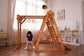 Chestnut | 8-in-1 Foldable Wooden Jungle Gym for Toddlers, Indoor or Outdoor