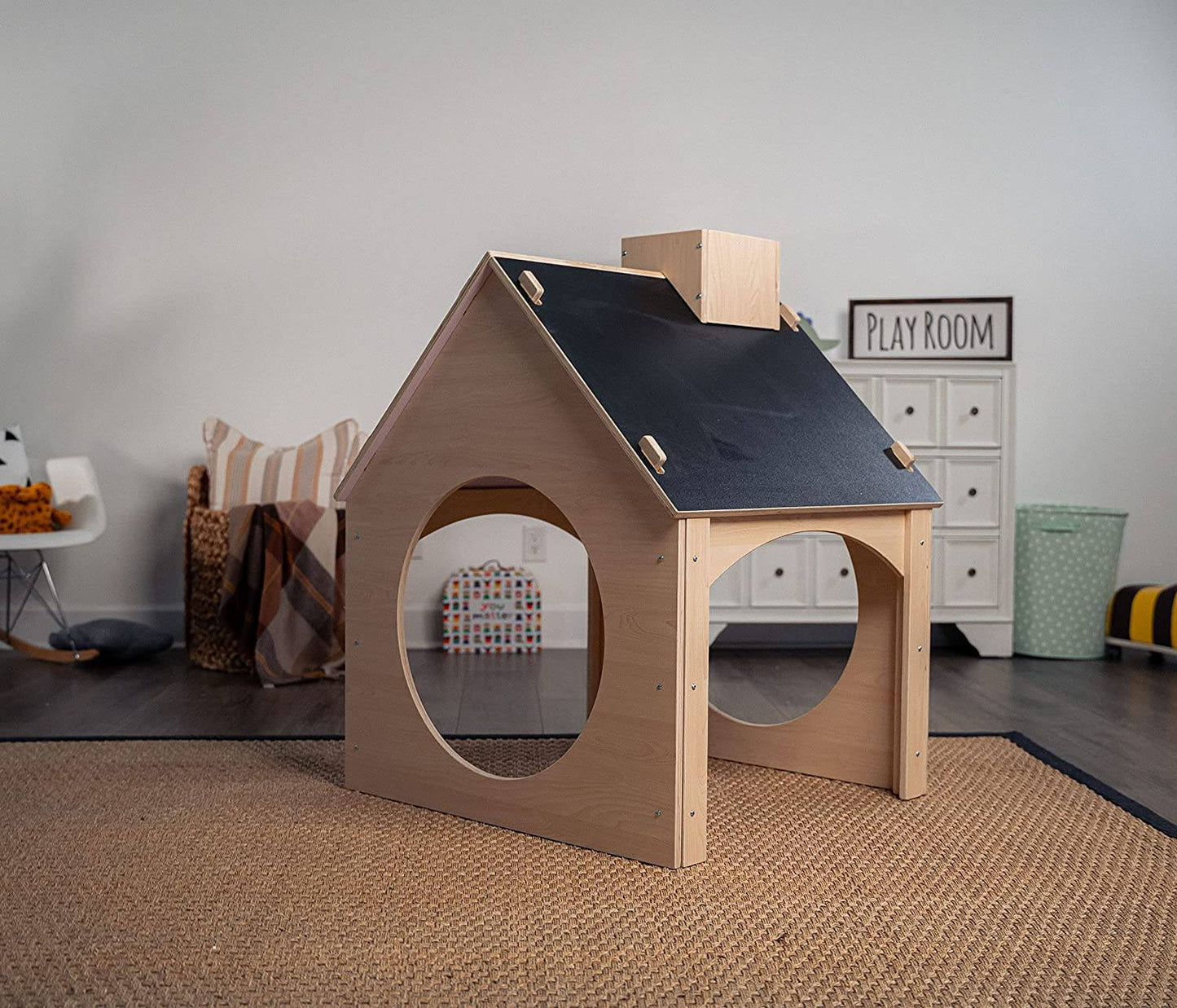 Evergreen- Children's Playhouse with Chalkboard Roof