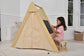 Oak - Wood Learning Tent and Climber with Desk and Chair