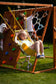 Sycamore - Backyard Ultimate Climbing Set with 2 Swings And Trapeze Bar - Chickadees Wooden Toys