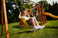 Sycamore - Backyard Ultimate Climbing Set with 2 Swings And Trapeze Bar - Chickadees Wooden Toys