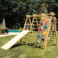 Chestnut - Outdoor and Indoor 8-in-1 Jungle Gym for Toddlers Playset