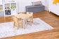 Cordia Kids Activity Table & Chair Set | Wooden Montessori Desk with Flip-Top Chalkboard & Storage