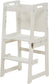 Date | 4-in-1 Kitchen Tower & Desk - Chickadees Wooden Toys