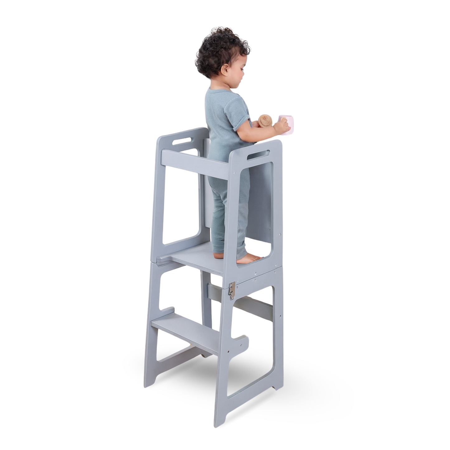 Date | 4-in-1 Kitchen Tower & Desk - Chickadees Wooden Toys