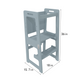 Date | 4-in-1 Kitchen Tower & Desk - Chickadees Wooden Toys