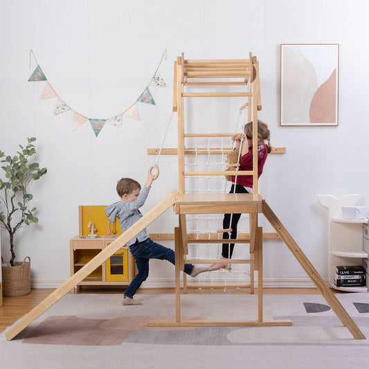 Grove | Foldable Jungle Gym - Wall Mounted - Chickadees Wooden Toys