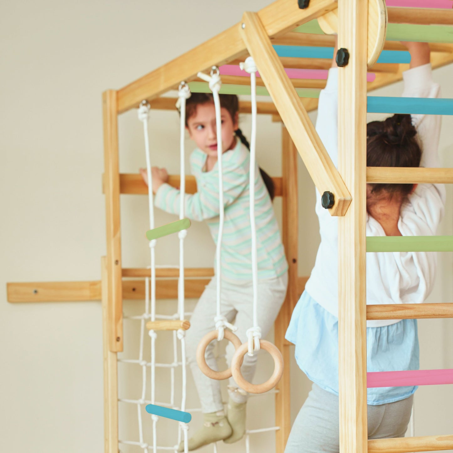 Grove | Foldable Jungle Gym - Wall Mounted - Chickadees Wooden Toys