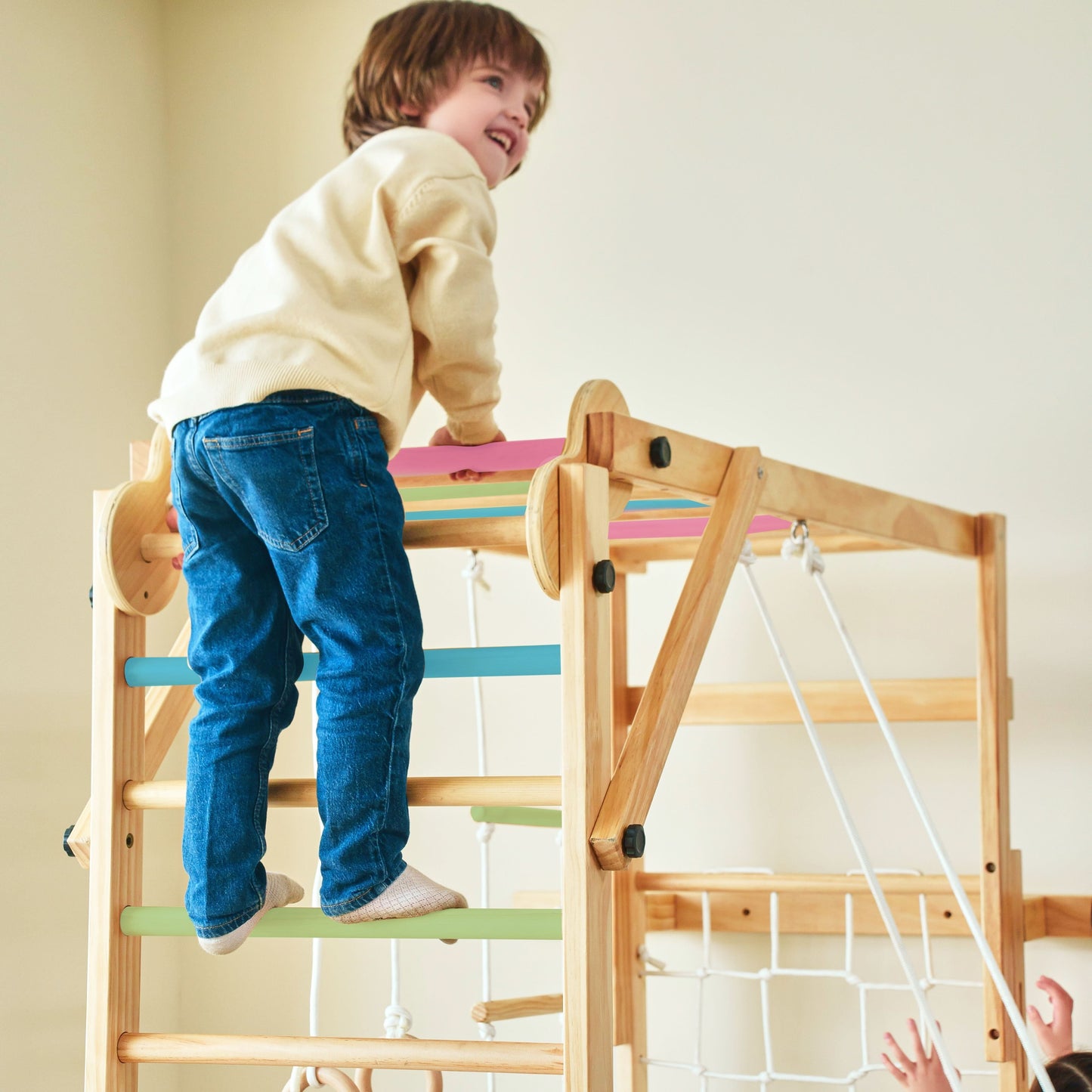 Grove | Foldable Jungle Gym - Wall Mounted - Chickadees Wooden Toys