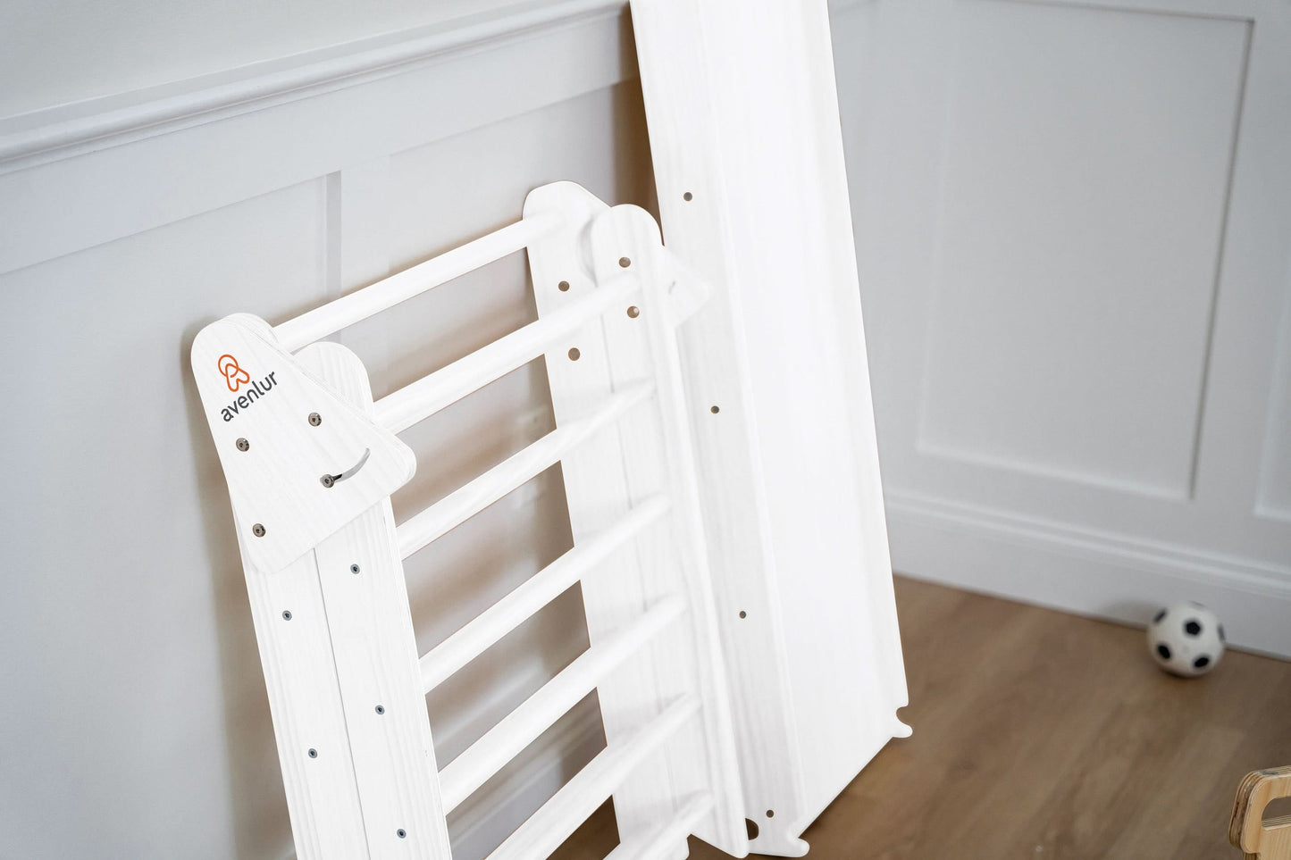 Hazel | Foldable Pikler Triangle with Slide & Rocker - Chickadees Wooden Toys