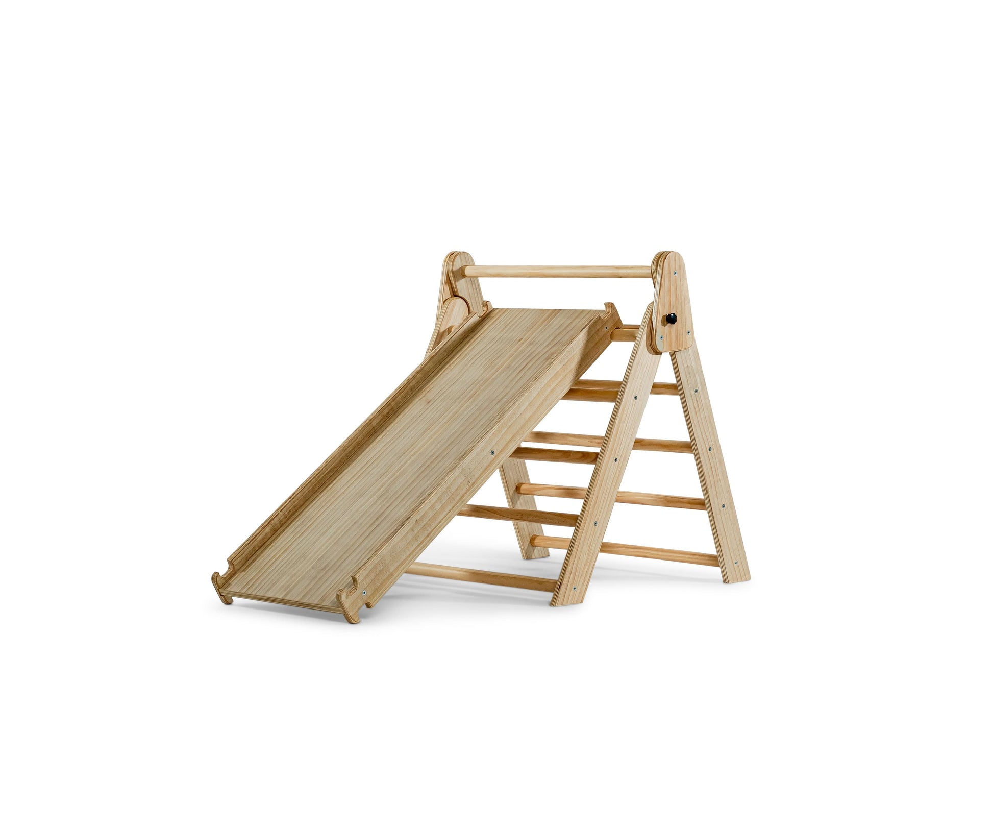 Hazel | Foldable Pikler Triangle with Slide & Rocker - Chickadees Wooden Toys