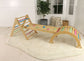 Hazel | Foldable Pikler Triangle with Slide & Rocker - Chickadees Wooden Toys