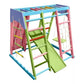 Magnolia | Indoor Wooden Jungle Gym with Monkey Bars, Rock Wall & Swing - Chickadees Wooden Toys