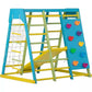 Magnolia | Indoor Wooden Jungle Gym with Monkey Bars, Rock Wall & Swing - Chickadees Wooden Toys