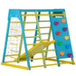 Magnolia | Indoor Wooden Jungle Gym with Monkey Bars, Rock Wall & Swing - Chickadees Wooden Toys