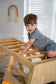 Magnolia | Indoor Wooden Jungle Gym with Monkey Bars, Rock Wall & Swing - Chickadees Wooden Toys
