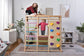 Magnolia | Indoor Wooden Jungle Gym with Monkey Bars, Rock Wall & Swing - Chickadees Wooden Toys