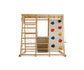 Magnolia | Indoor Wooden Jungle Gym with Monkey Bars, Rock Wall & Swing - Chickadees Wooden Toys