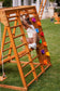 Magnolia Indoor Outdoor | 7-in-1 Wooden Climbing Structure for Kids - Chickadees Wooden Toys