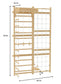 Neem 79" | Swedish Ladder & Rope Wall, Indoor Wooden Climber for Kids - Chickadees Wooden Toys