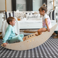 Rowan 2-in-1 Rocking Boat & Climbing Bridge | Montessori Wooden Rocker and Step Climber for Toddlers