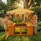 Sumac | Wooden Outdoor Mud Kitchen & Market Stand with Grill and Root View Planter