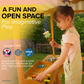 Sumac | Wooden Outdoor Mud Kitchen & Market Stand with Grill and Root View Planter