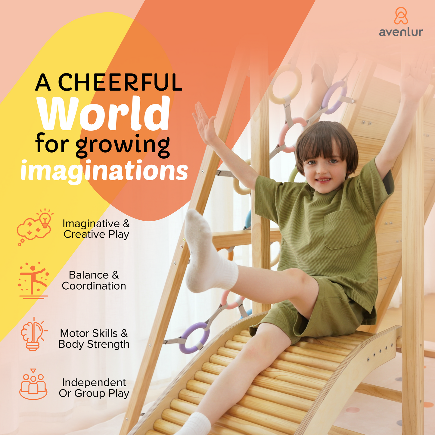 Sweetgum Jumbo | 8-in-1 Indoor Wooden Playset with Slide, Swing & Rock Wall - Chickadees Wooden Toys
