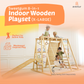Sweetgum XL | 8-in-1 Indoor Playset for Toddlers with Slide and Swing - Chickadees Wooden Toys